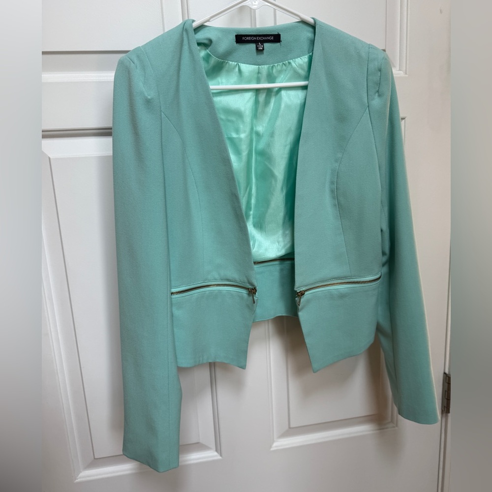 Foreign Exchange Mint Green Women's Blazer